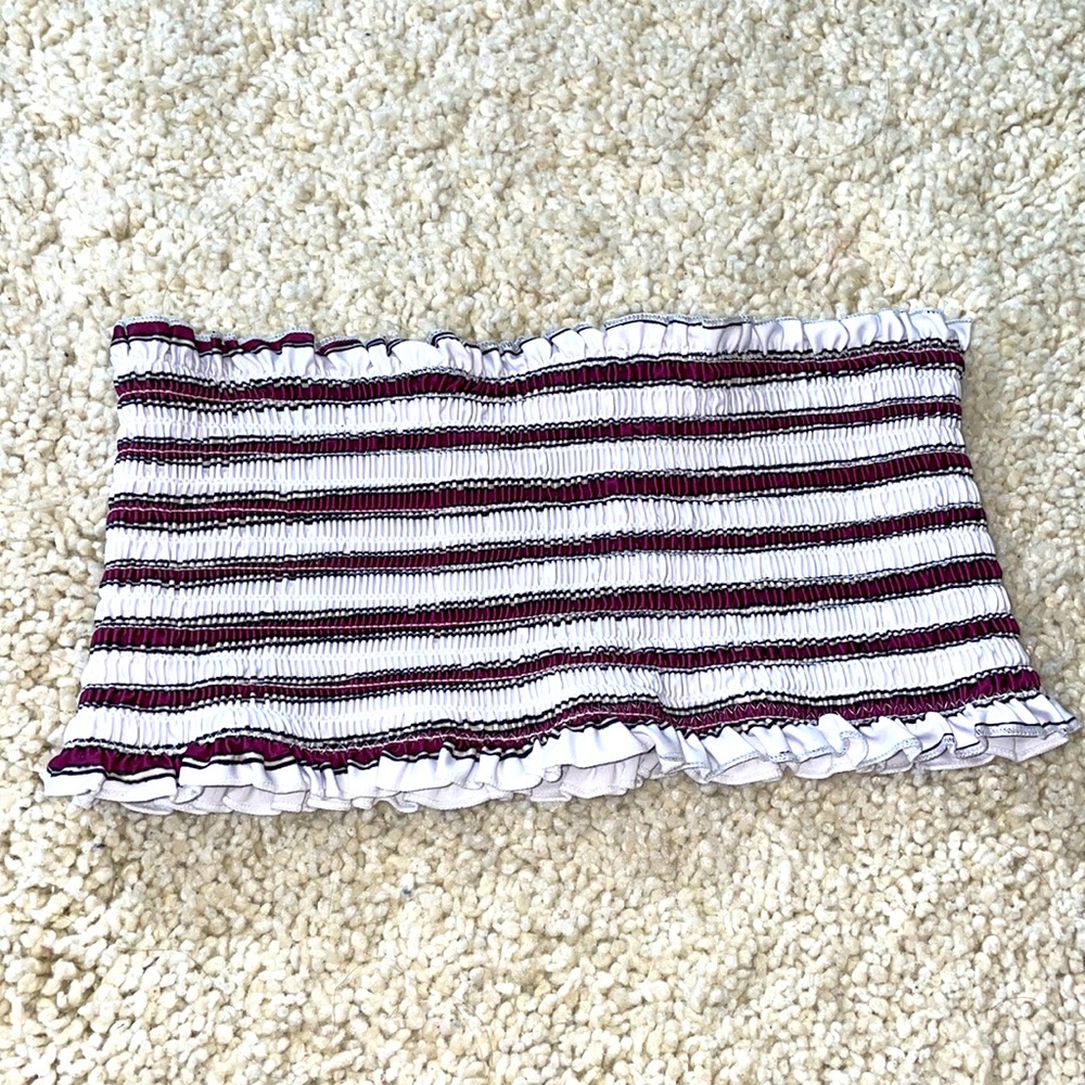 Strapless Striped Zaful Bikini Top